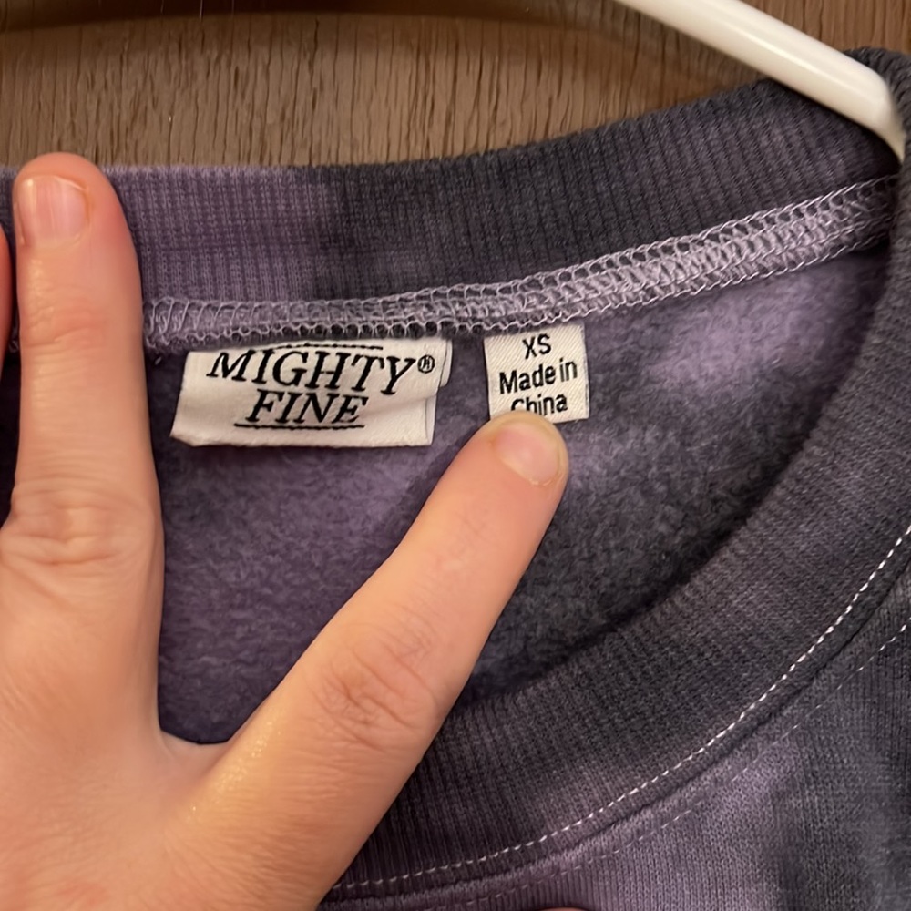 Purple tie dye crew neck - Picture 4 of 6